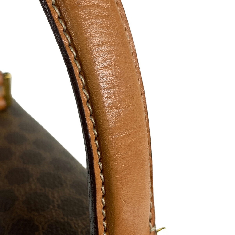 Celine Macadam Pattern Turnlock Canvas Handbag Br… - image 3